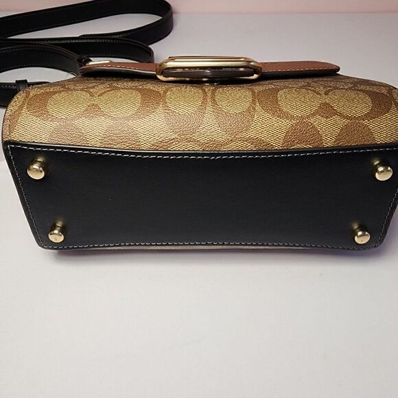 NWT Coach CE569 Morgan Top Handle Satchel Khaki Multi - Picture 7 of 7